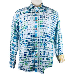 Robert Graham Shirt Flip Cuff Size L